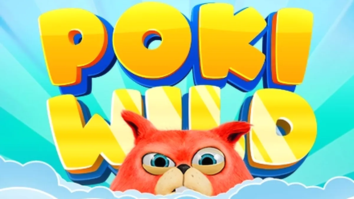 Interface do jogo de slot Poki Wild com elementos coloridos